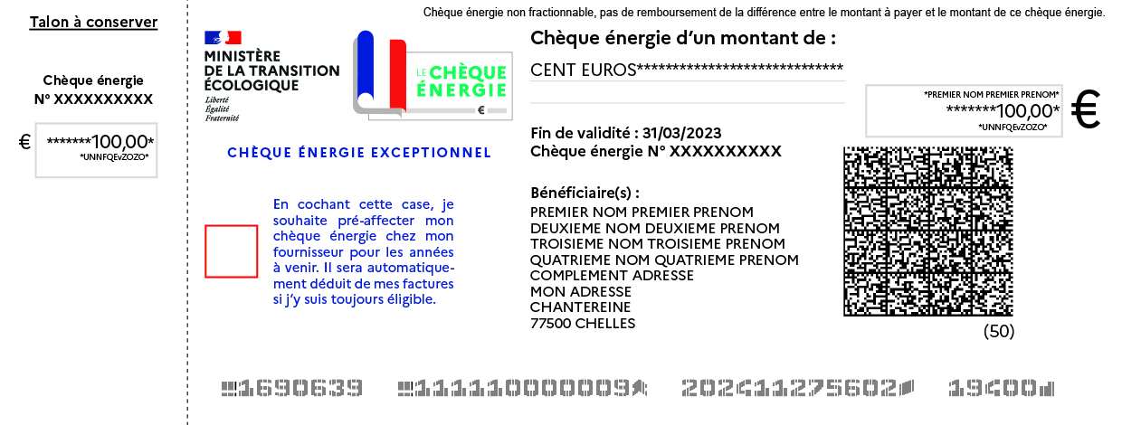 chèque énergie